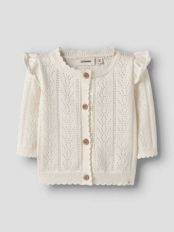 LIL ATELIER CARDIGAN COCONUT MILK