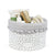 PASITO A PASITO CESTINO ORGANIZER HOME LITTLE BLOOM FIORI GRIGIO