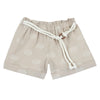 CHICCO PANTALONI CORTI IN TESSUTO JACQUARD BEIGE