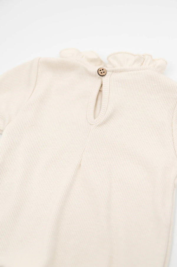 BAMBOOM Shirt con colletto volant - WARM WHITE 345