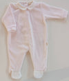 BABYGI TUTINA CINIGLIA ROSA/PINK E COLLO RICAMATO ROSA