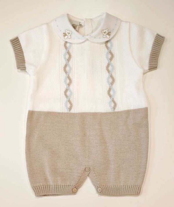MARLù EK6115 PAGLIACCETTO FILO BIANCO /NOCE/CIELO