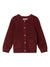 LIL ATELIER CARDIGAN RUGGINE CON TASCHINE
