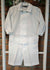 JO MILANO COMPLETO 100% LINO BIANCO CAMICIA+BERMUDA