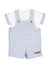 CALAMARO 11315 SALOPETTE A RIGHE +MAGLIA BIANCA
