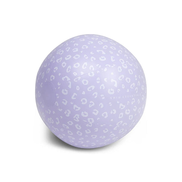 SWIMESSENTIAL Pallone da spiaggia - Lilla - Leopardo
