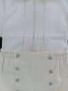 GRANLEI COMPLETO 2PZ CAMICIA E PANTALONE ECRù