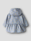 LIL ATELIER GIACCA IMPERMEABILE ZEN BLUE/SWAN