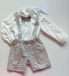 BARCELLINO COMPLETO CAMICIA BODY+SALOPETTE+PAPILLON 125513