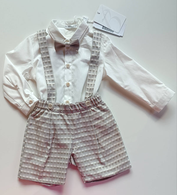 BARCELLINO COMPLETO CAMICIA BODY+SALOPETTE+PAPILLON 125513