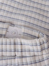 LIL ATELIER PANTALONE BERMUDA A RIGHE BIANCO E AZZURRO