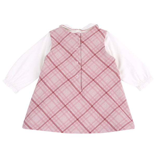 CHICCO SCAMICIATA ROSA+ MAGLIA PANNA CON COLLETTO 102316