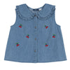 CHICCO CAMICIA SENZA MANICHE RICAMO CILIEGIA