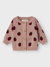 LIL ATELIER CARDIGAN MISTY ROSE