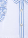 PATACHOU PAP/VET4233462 ABITO PIQUET BIANCO BLUE