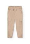 BOBOLI PANTALONE BEIGE CON TASCONI LATERALI 502030
