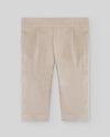 PAZ RODRIGUEZ COMPLETO CAMICIA+PANTALONE VELLUTO BEIGE