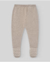 PAZ RODRIGUEZ COMPLETO COTONE/CASHMERE LAVORATO COLLO TONDO TORTORA