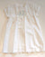 BABYGI ABITO 100% LINO BIANCO CON RICAMO FIORI LN860G