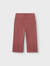 LIL ATELIER PANTALONE KNIT ANCLE WITHERED ROSE