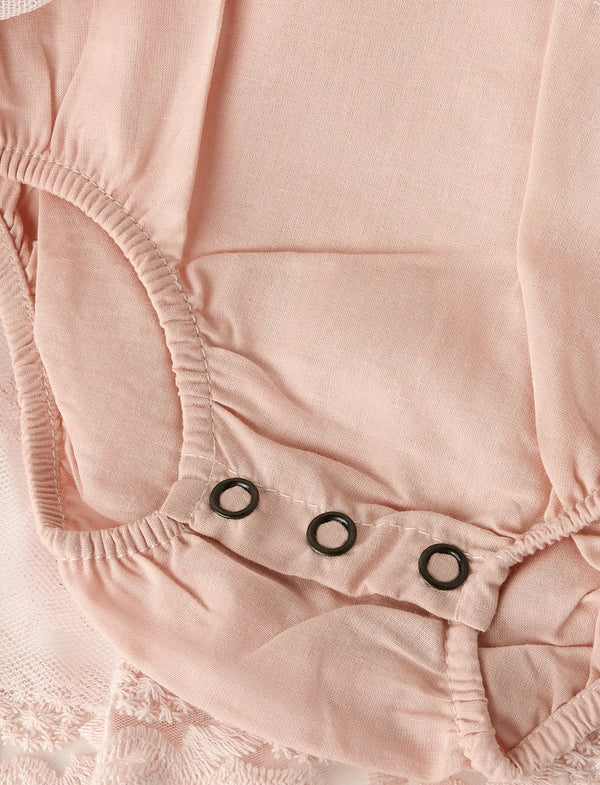 LIL ATELIER ABITO CON BODY TULLE PEACH WHIP
