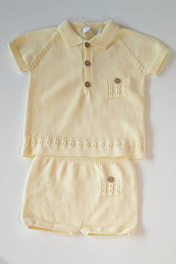 PECESA COMPLETO FILO COTONE 100% GIALLO