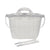PASITO A PASITO BORSA FASCIATOIO LITTLE BLOOM FLOWERS GREY