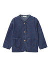 LIL ATELIER GIACCA JEANS CON RICAMO CUORICINI