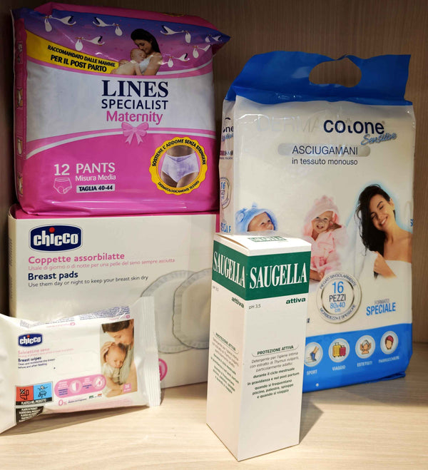 KIT PARTO MAMMA (CON MUTANDINE TG L)