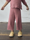 LIL ATELIER PANTALONE KNIT ANCLE WITHERED ROSE