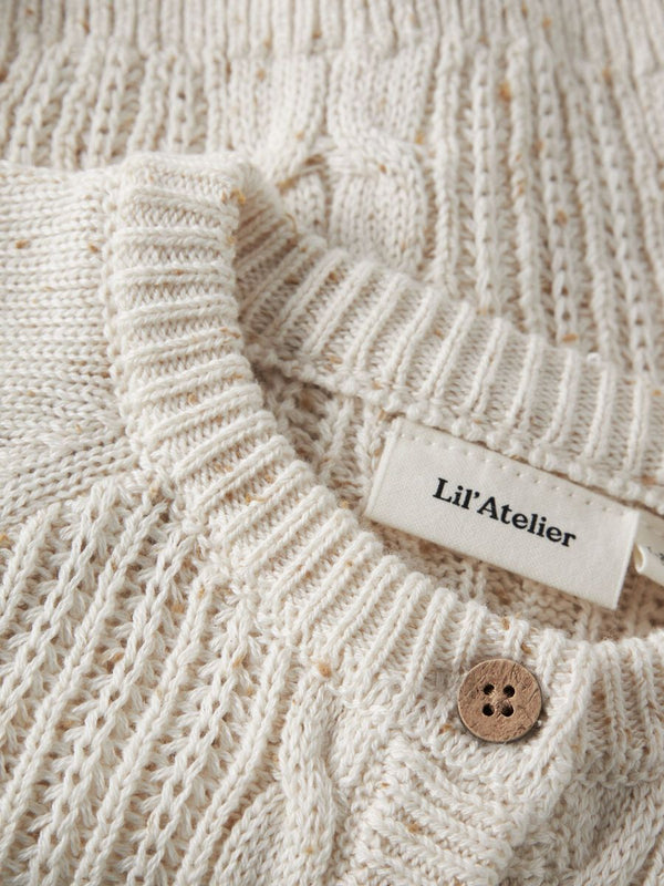 LIL ATELIER CARDIGAN TURTLEDOVE