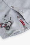BOBOLI CAMICIA GRIGIO CHIARO