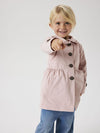 NAME IT TRENCH PALE MAUVE