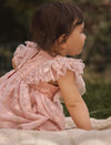 LIL ATELIER ABITO CON BODY TULLE PEACH WHIP