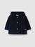 LARANJINHA GIACCA IN PILE CON CAPPUCCIO BLU I5648