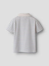 LIL ATELIER POLO M/M COCONUT MILK/ DUSTY BLUE