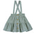 CHICCO GONNA CON BRETELLE MISTO LINO COLOR VERDE MILITARE