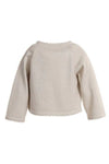 BAMBOOM MAGLIA CON APERTURA INCROCIATA SAND