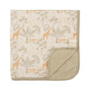 COPERTINA CLINICA 75X75 REVERSIBILE BEIGE E FANTASIA SAVANA