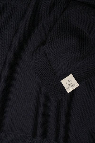 MAGLIFICIO DI VERONA COPERTA LANA BASIC BLU