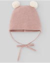 Paz Rodriguez Cappello con due pompones rosa polvere