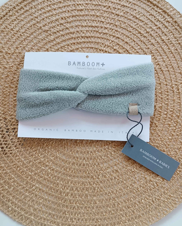 BAMBOOM FASCIA CAPELLI & SCALDA ORECCHIE TEDDY MOSS GREY