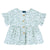 CHICCO CAMICIA MEZZA MANICA VOLANT FANTASIA FOGLIE VERDI