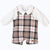 CALAMARO SALOPETTE TARTAN BEIGE +CAMICIA BIANCA