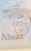 NANAN SET NASCITA COTONE ORGANICO 7 PEZZI GRIGIO PERLA