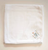 BABYGI QUADRATO JERSEY/LINO 67X67CM BIANCO CON FIORI RIAMATI LN11G