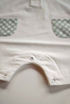 BABYGI PAGLIACCETTO JERSEY FANTASIA VICHY VERDE PI46B