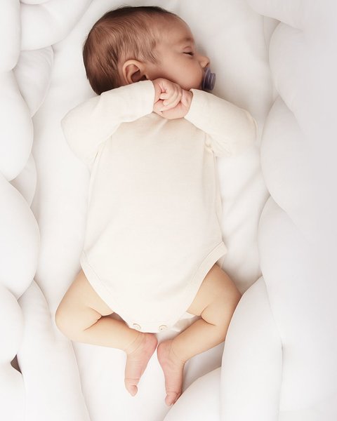 MAGLIFICIO DI VERONA BODY IN PURA LANA MERINO CON COLLETTO PANNA