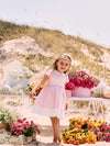 PATACHOU ABITO MEZZA MANICA PUNTO SMOCK ROSA