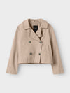 NAME IT TRENCH CORTO SAVANNAH TAN